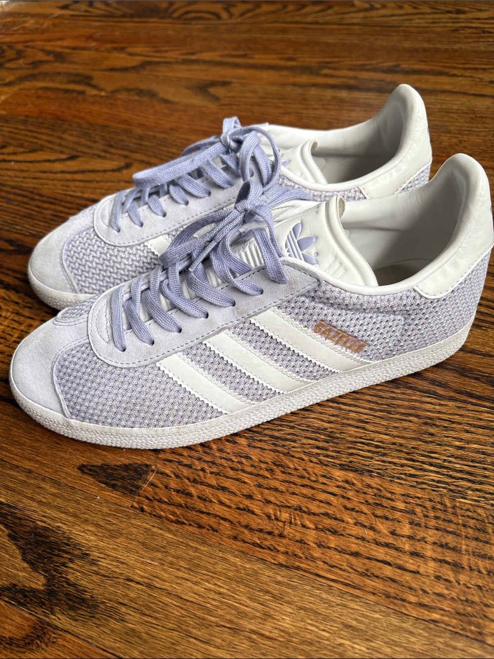 Adidas GazelleTrainer Primeknit Mesh Suede Liliac -Women’s 8.5